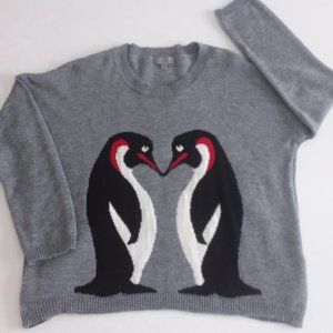Joseph A .penguin print Sweater